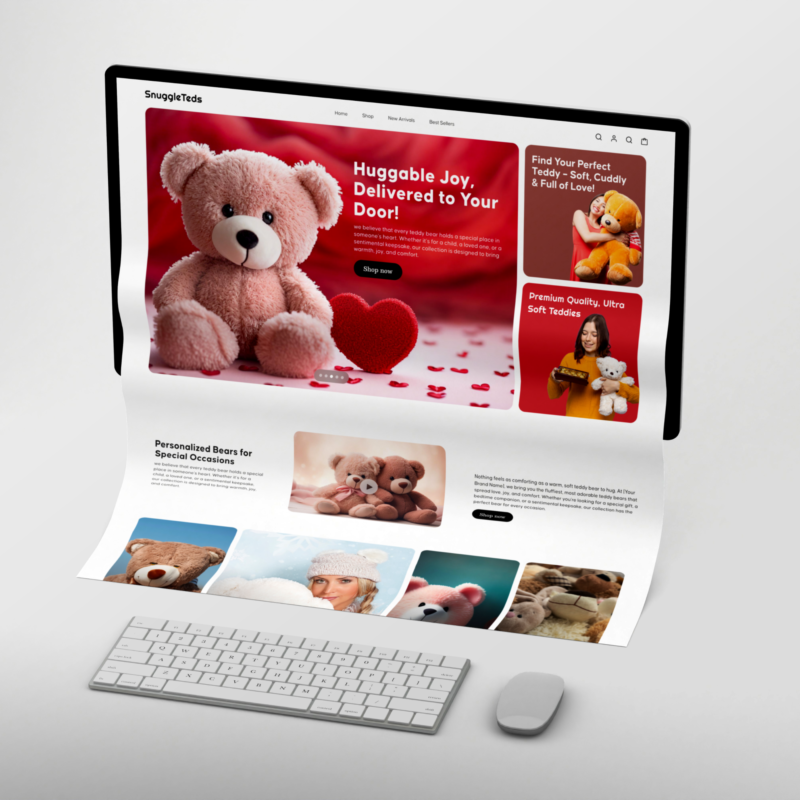 Cuddly Teddy Bear – Soft & Huggable Plush Toy