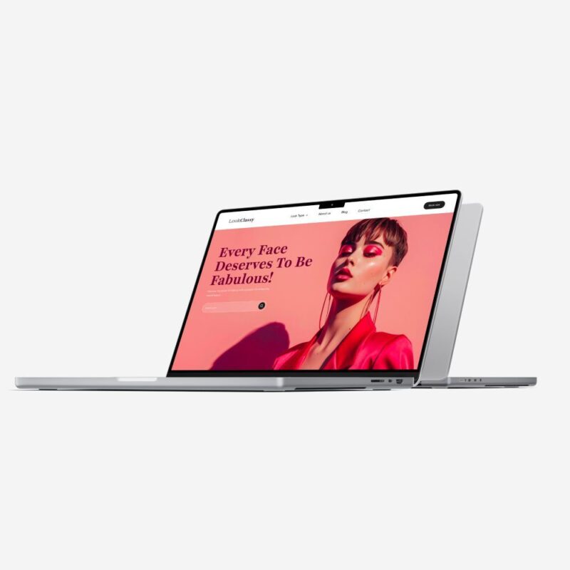 Makeup Business Website Homepage Figma Template