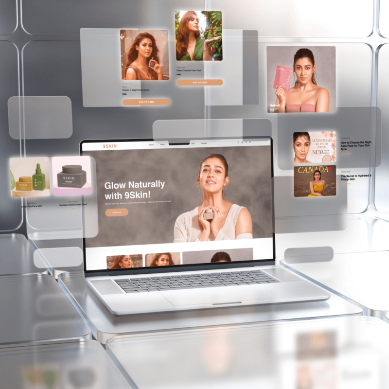 9Skin Website Homepage Figma Template