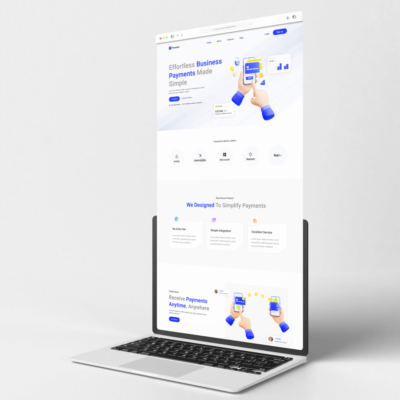 Business Payments Website Homepage Figma Template