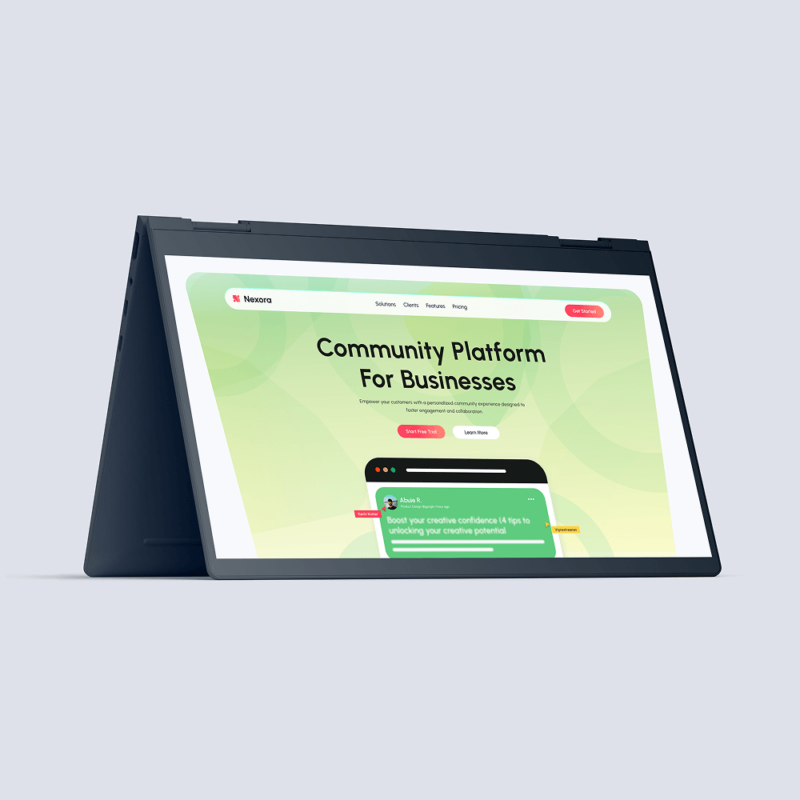 Community Platform Website Homepage Figma Template