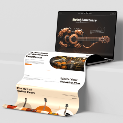 Guitar Class Website Homepage Figma Template