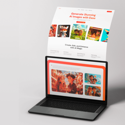 Image Generation Website Homepage Figma Template