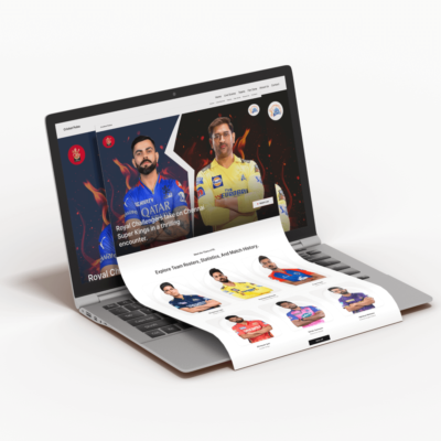 IPL Team Website Homepage Figma Template