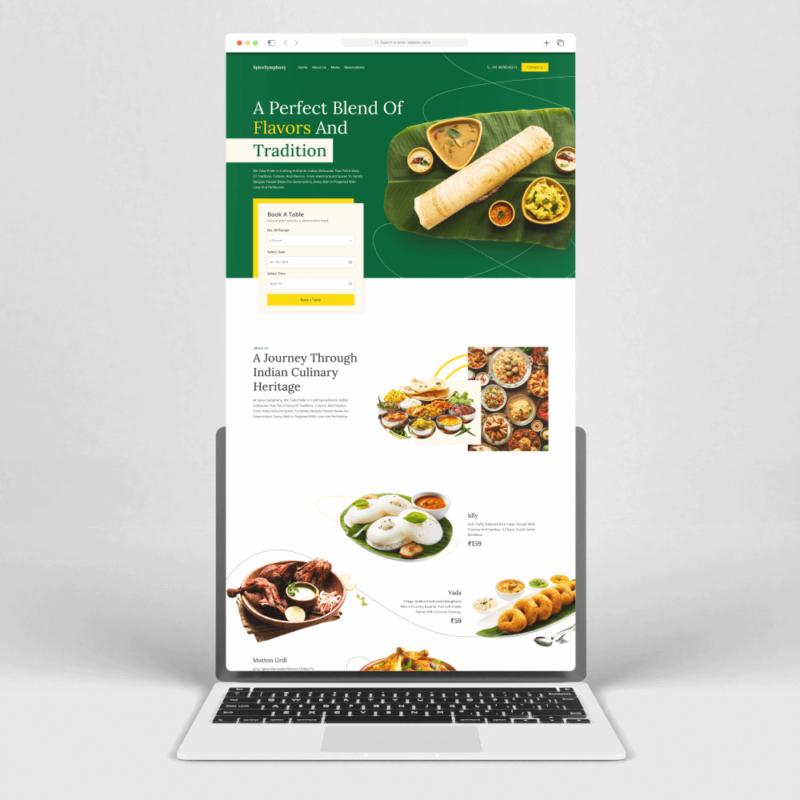 Restaurant Website Homepage Figma Template