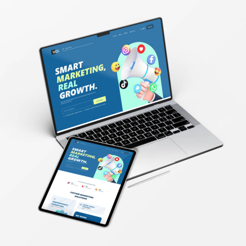 Digital Marketing Website Homepage Figma Template