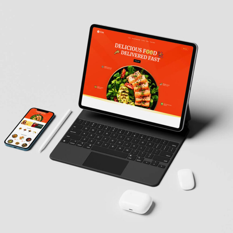 Food Order Website Homepage Figma Template