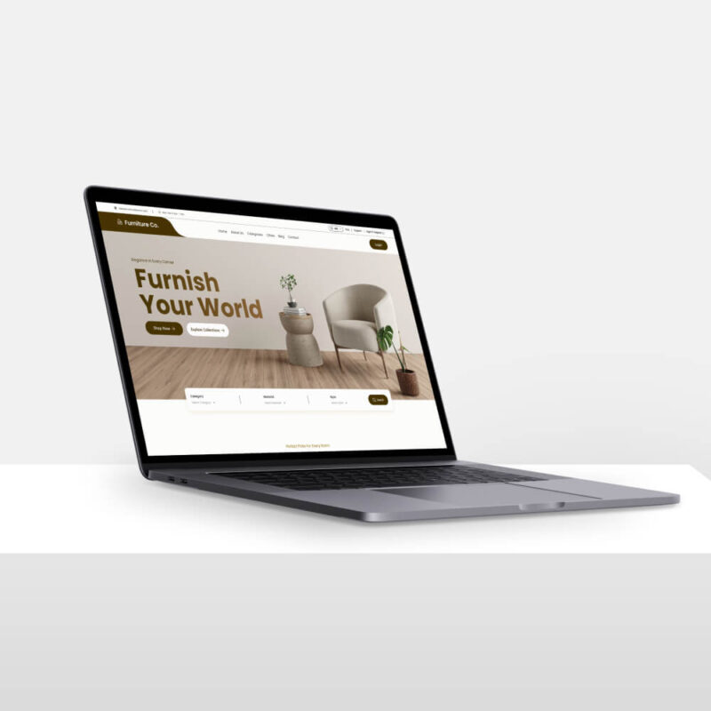 Furniture Website Homepage Figma Template