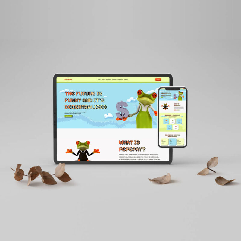 Meme Coin Website Homepage Figma Template