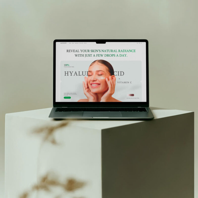 Skincare Product Website Homepage Figma Template
