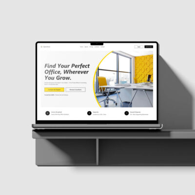 Workspace Rental Website Homepage Figma Template