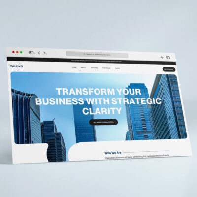 Business Strategy Website Homepage Figma Template