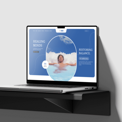 Psychiatrist Portfolio Website Homepage Figma Template