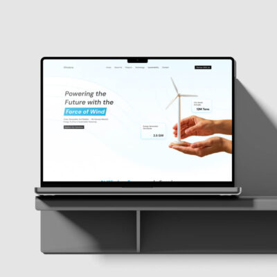 Wind Power Website Homepage Figma Template